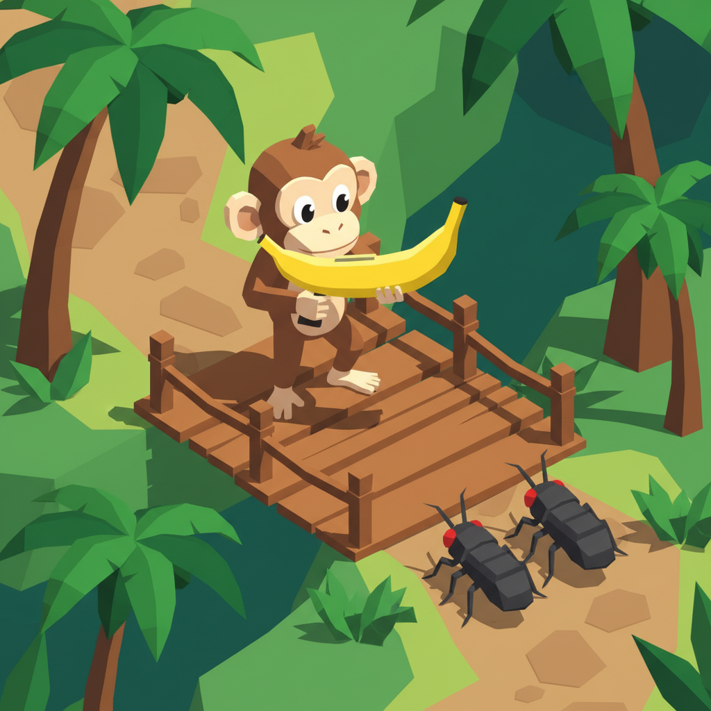 香蕉保衛戰：一隻猴子，一把香蕉槍，叢林橋上的最後防線