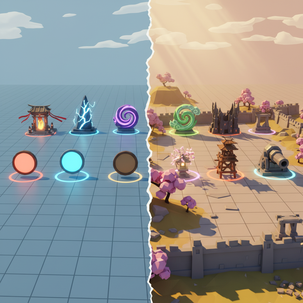 戰場節點升級前後的對比