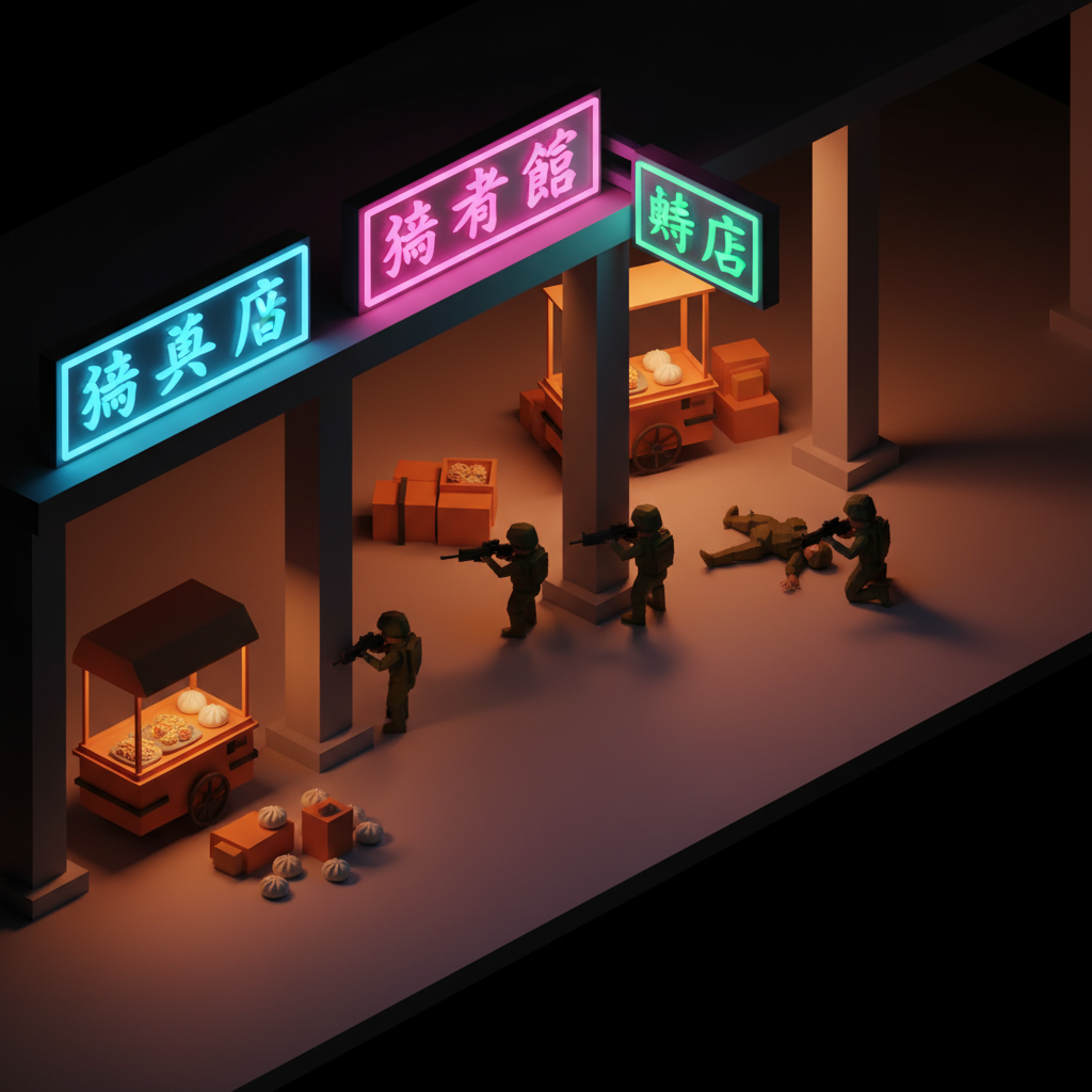 台灣騎樓巷弄——天生的合作射擊戰場