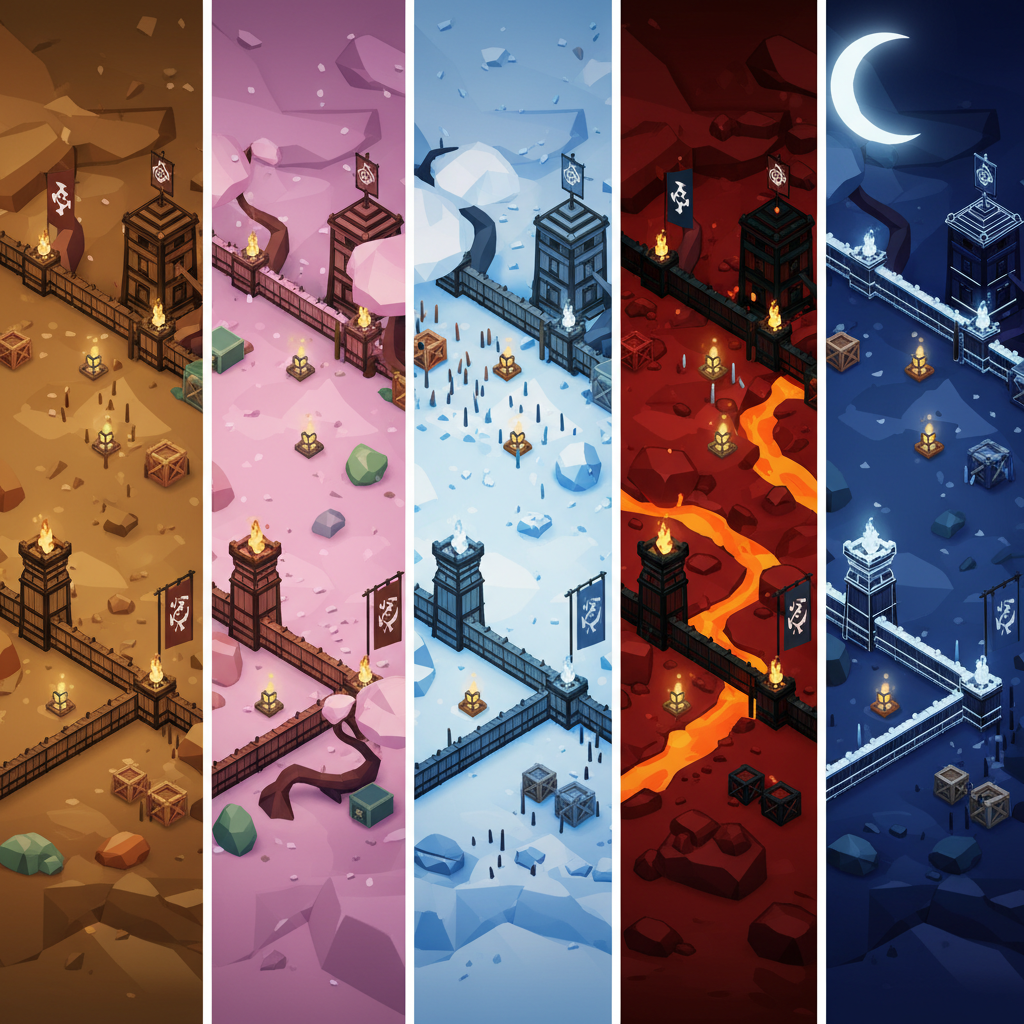 五張地圖、五種風景——同一座戰場的五個面貌