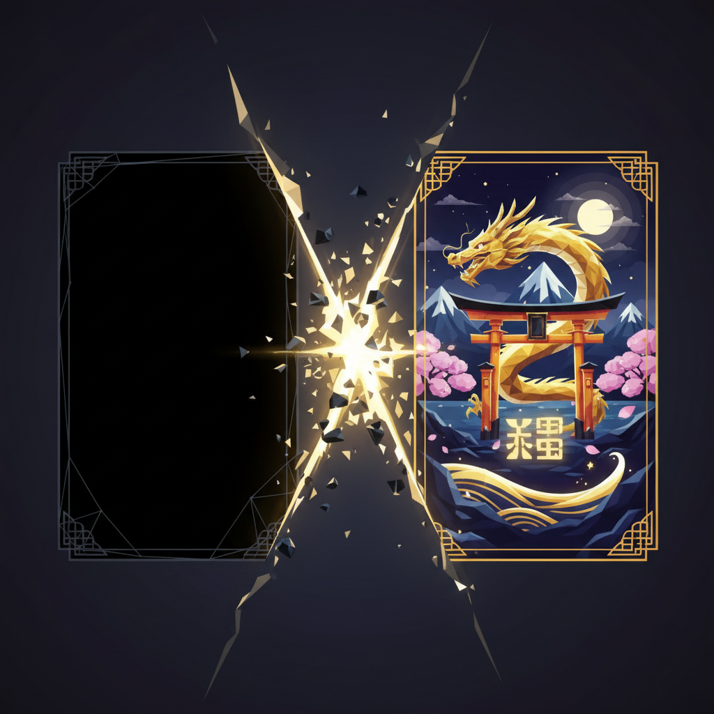 黑屏與有畫面之間的對比