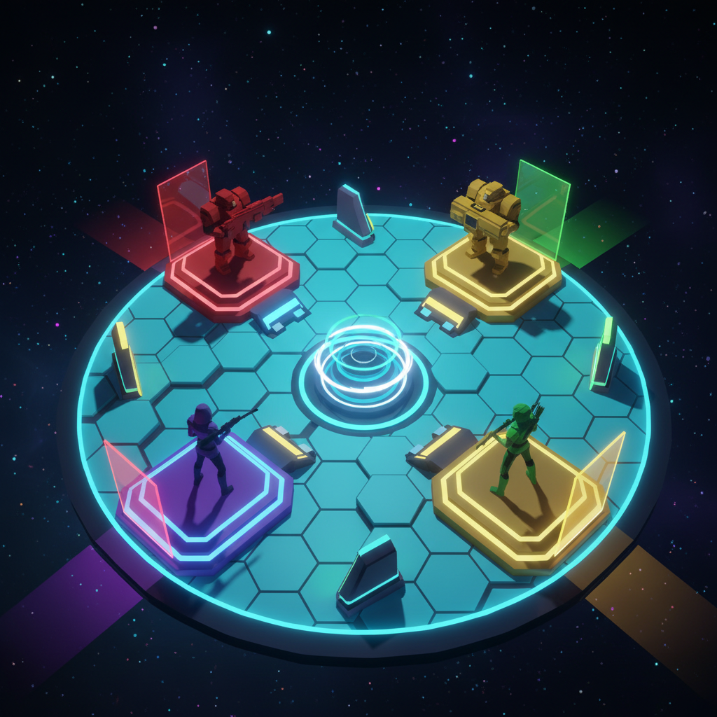 MonkeyShot 科幻競技場，四種敵人類型