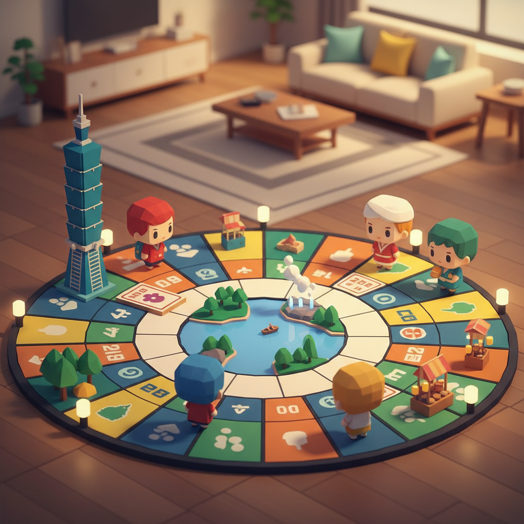 台灣大富翁棋盤全景