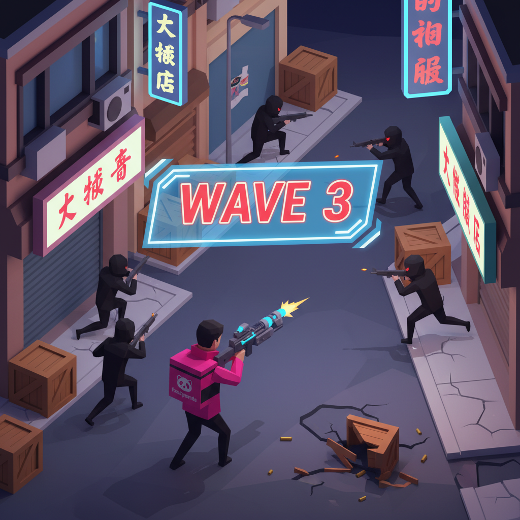 波次戰鬥場景：台灣街頭，第三波敵人來了